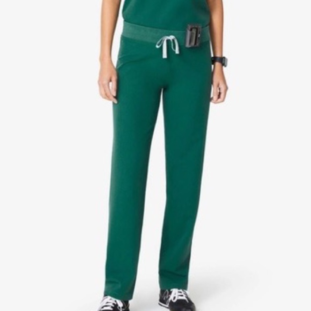 Figs Livingston Basic Scrub Pants Technical Collection Hunter Green Size Small